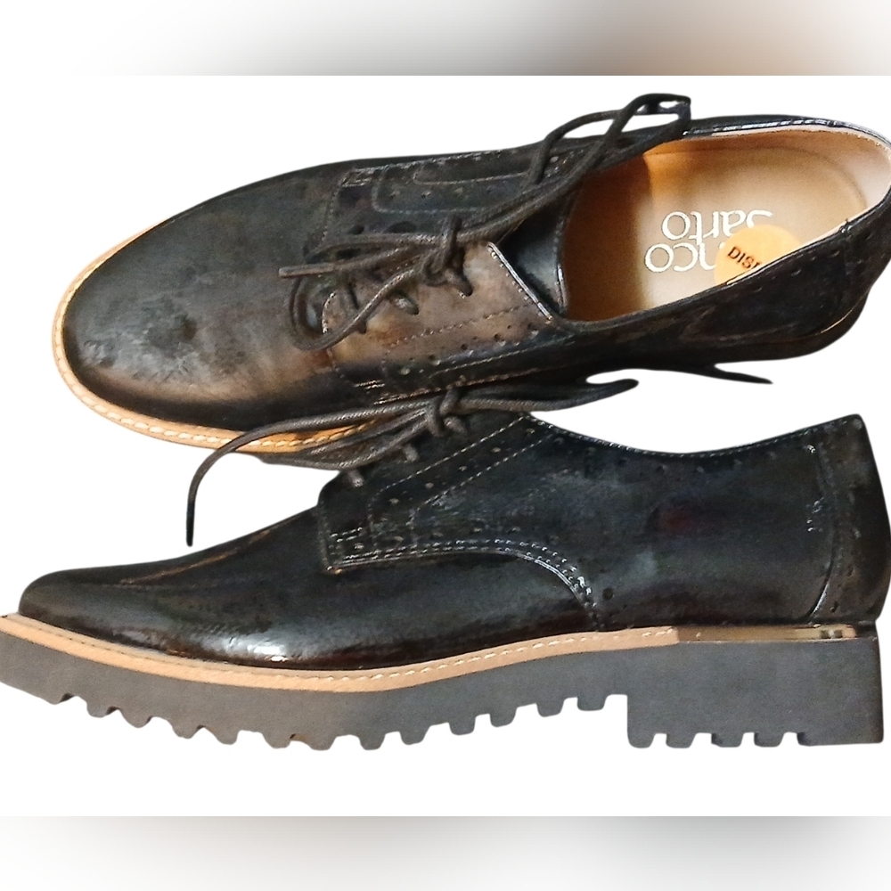 Franco Sarto -NWOB Ladies Black Lace Up Comfortable & Supportive, Non-slip Shoes - Picture 7 of 12